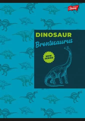 Zeszyt A5 16k 3-linia dwukolorowa dinosaur. Mix, 15 sztuk - tantis.pl