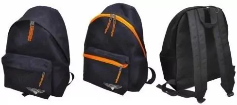 Plecak Sampack czarny z pomarańczowymi elementami - tantis.pl