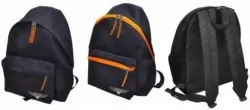 Plecak Sampack czarny z pomarańczowymi elementami
