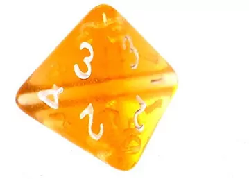 Komplet kości REBEL RPG - Mini Kryształowe - Pomarańczowe - tantis.pl