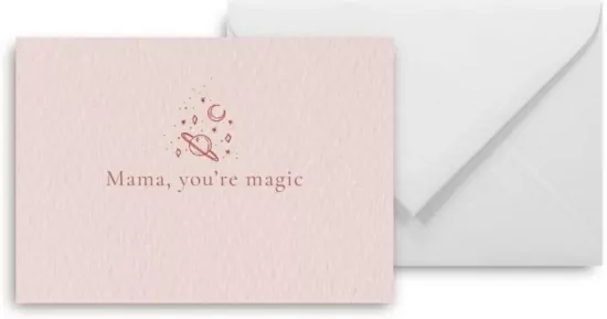 Mini kartka mama, you're magic