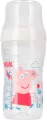 NUK. Perfect Match. Butelka ze smoczkiem. 260 ml. 3 miesiące. Świnka Peppa - tantis.pl