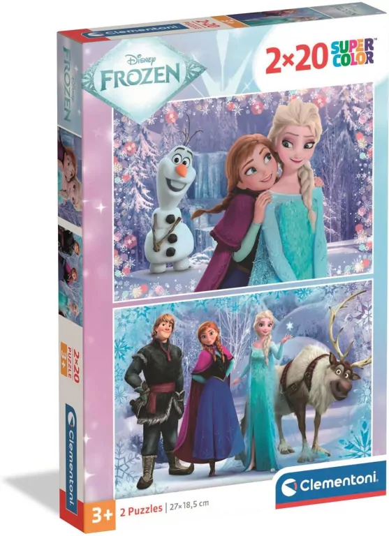 Puzzle 2x20 Super Kolor Frozen - tantis.pl