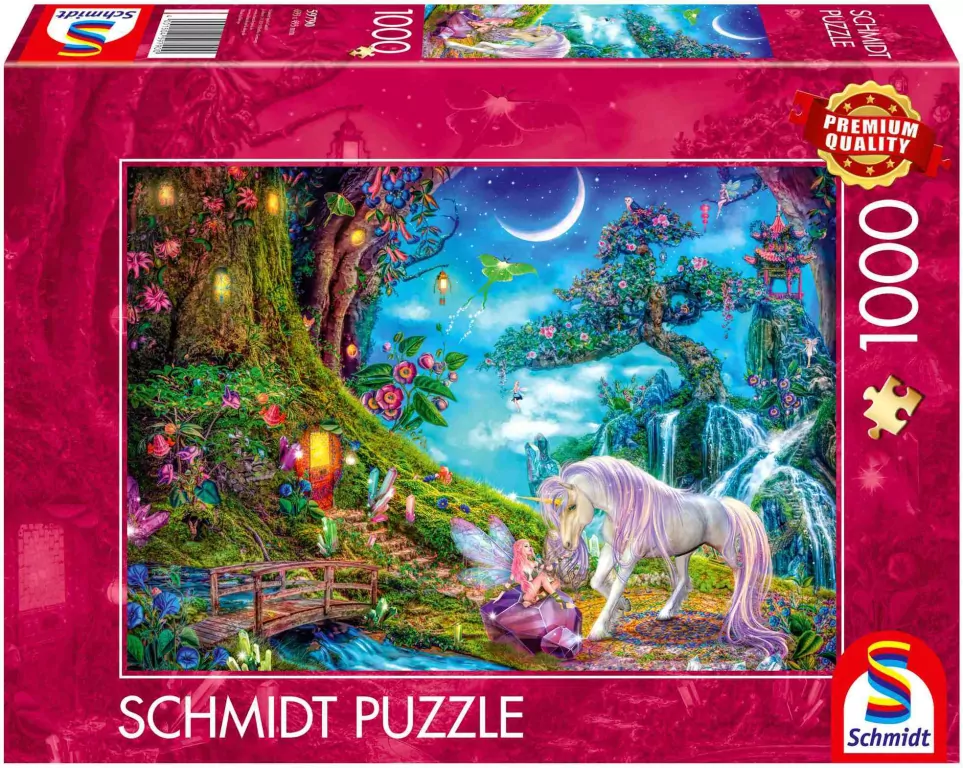 Puzzle PQ 1000 Jednorożec i wróżka - tantis.pl