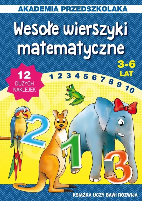 Wesołe wierszyki matematyczne. Akademia przedszkolaka - tantis.pl