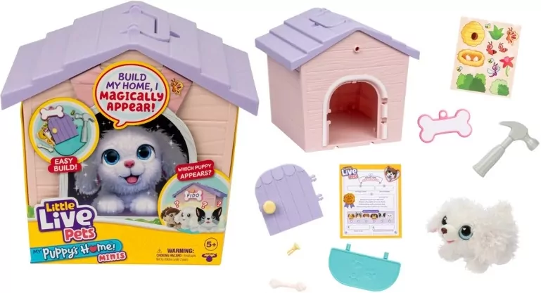 LITTLE LIVE PETS szczeniak z domkiem 66175 - tantis.pl