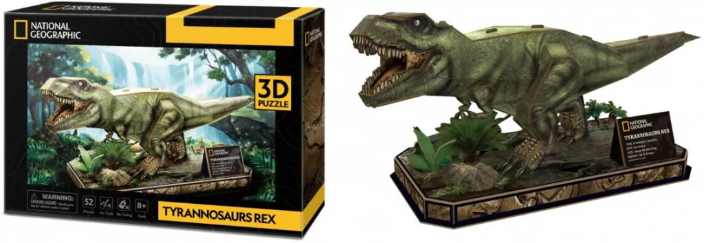 Puzzle 3D. T-Rex National Geographic - tantis.pl