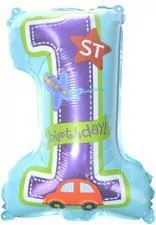 Balon foliowy roczek niebieski - tantis.pl