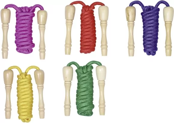 Skakanka z drewnianymi uchwytami - tantis.pl