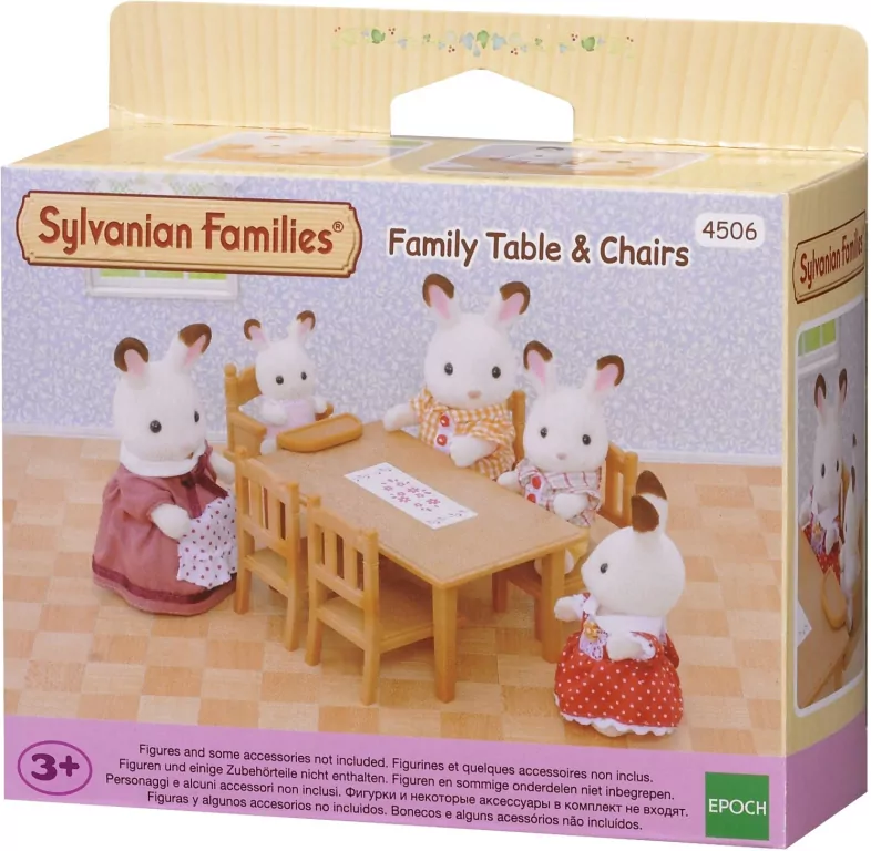 Stół i krzesła do jadalni. Sylvanian Families - tantis.pl