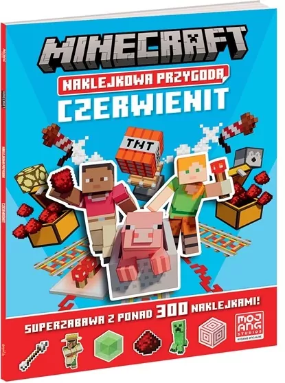 Minecraft Naklejkowa przygoda. Czerwienit - tantis.pl