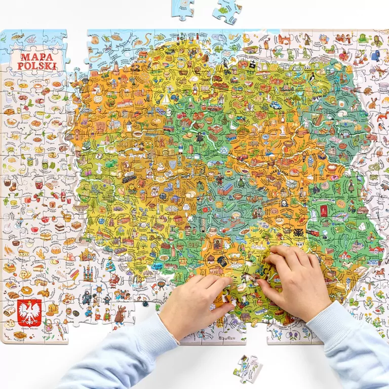 CzuCzu. Mapa Polski. Odkrywcy. 7+ - tantis.pl
