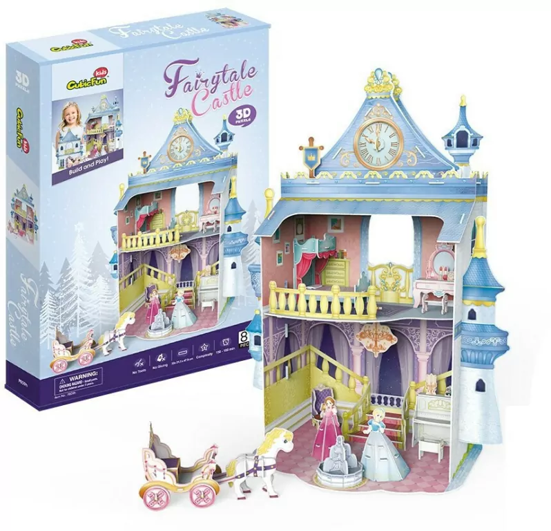 Puzzle 3D Fairytale Castle, 81 elementów - tantis.pl