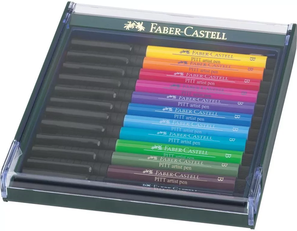 Pisaki Pitt Artist Pen 12szt FABER CASTELL - tantis.pl