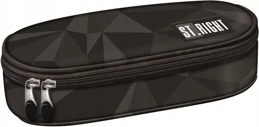 Piórnik saszetka z wewnętrzną klapką Geometr Grey - tantis.pl