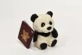 Panda z groszkiem gniotek 7cm - tantis.pl