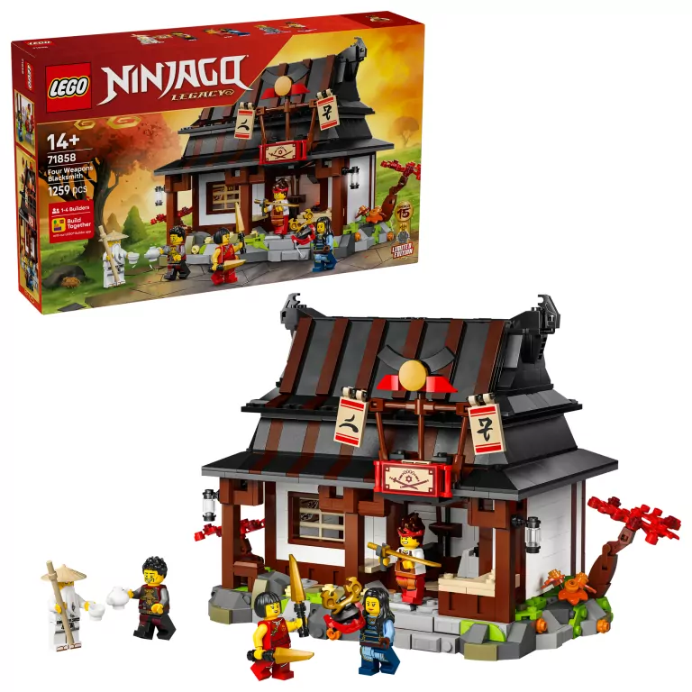 LEGO® Ninjago.  Kuźnia Cztery Bronie 71858 - tantis.pl