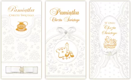 KARNET CHRZEST DL Z KOPERTA EXCLUSIVE MRG FOL - tantis.pl