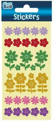Naklejki Sticker BOO brokatowe kwiaty