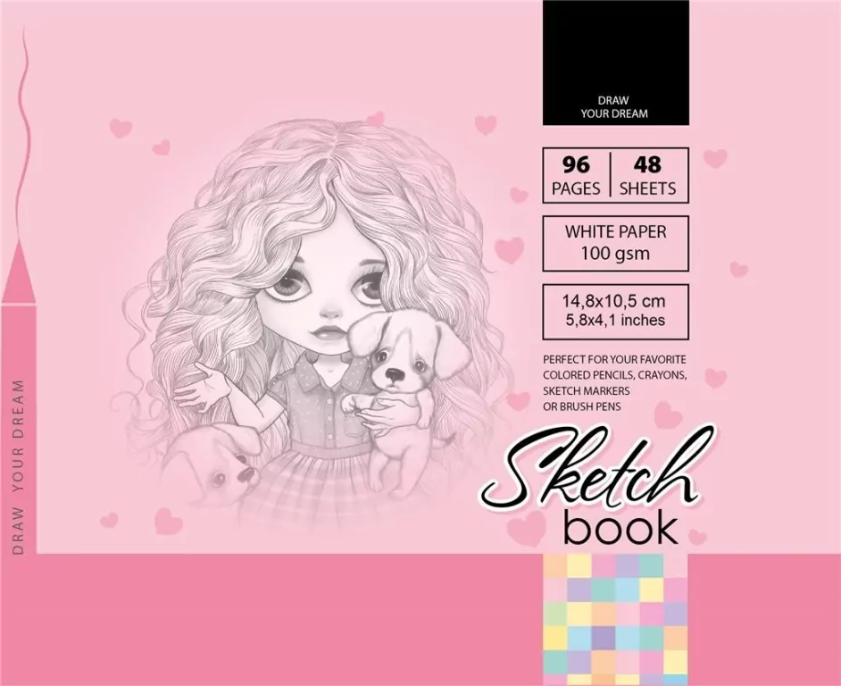 Sketchbook. Szkicownik 96 kartek. 148 x 105 mm - tantis.pl