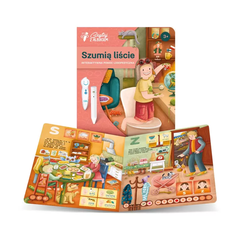 Szumią liście. Interaktywna pomoc logopedyczna 3+. Czytaj z Albikiem - tantis.pl