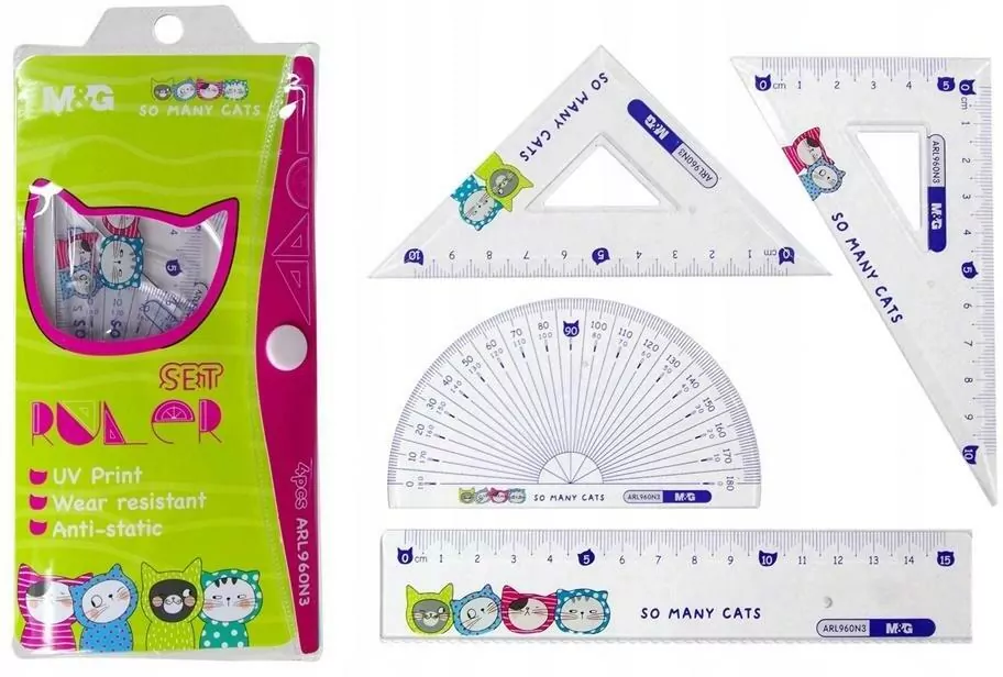 Zestaw geometryczny. Cats - tantis.pl