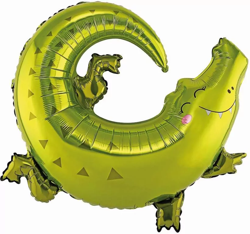 Balon foliowy Krokodyl, 80x71cm - tantis.pl