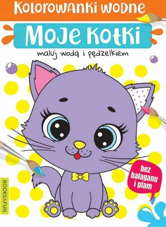 Moje kotki. Kolorowanki wodne - tantis.pl