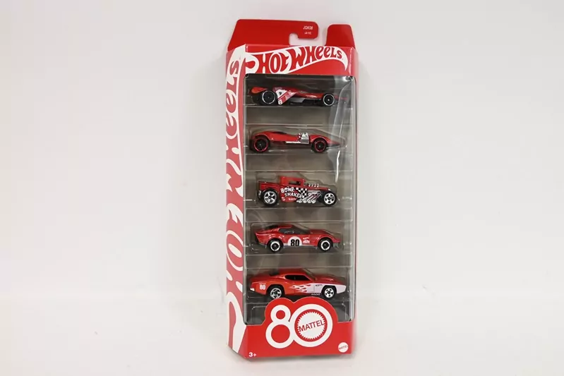 Hot Wheels Samochodziki 5-pak z okazji 80 lecia - tantis.pl
