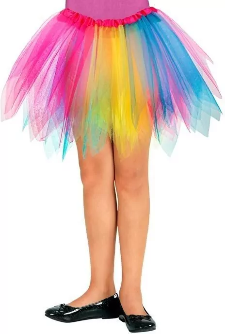 Tęczowa spódniczka baletnicy tutu - tantis.pl