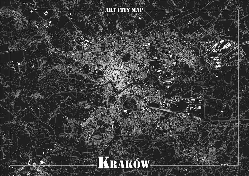 Plakat dekoracyjny. Kraków - tantis.pl