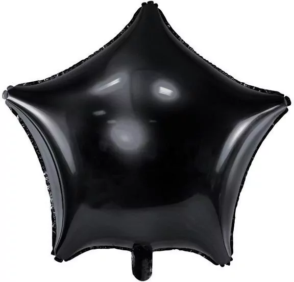 Balon foliowy. Gwiazdka. Czarna 48cm - tantis.pl