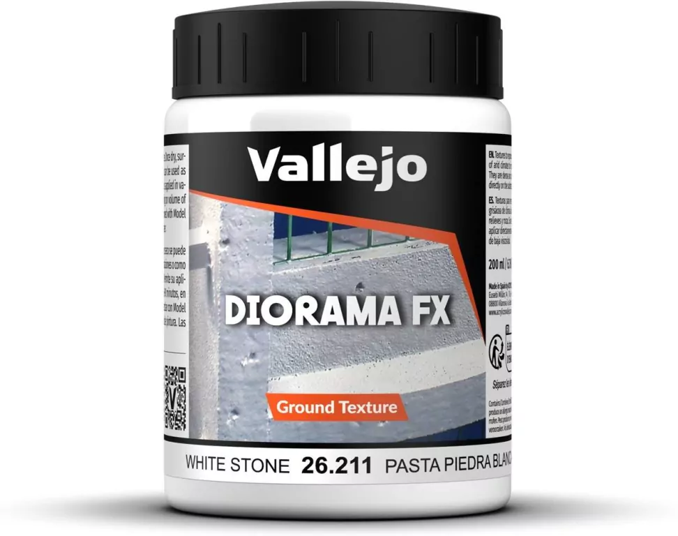 Vallejo: 26.211 - Diorama FX - Ground Textures - White Stone (200 ml) - tantis.pl