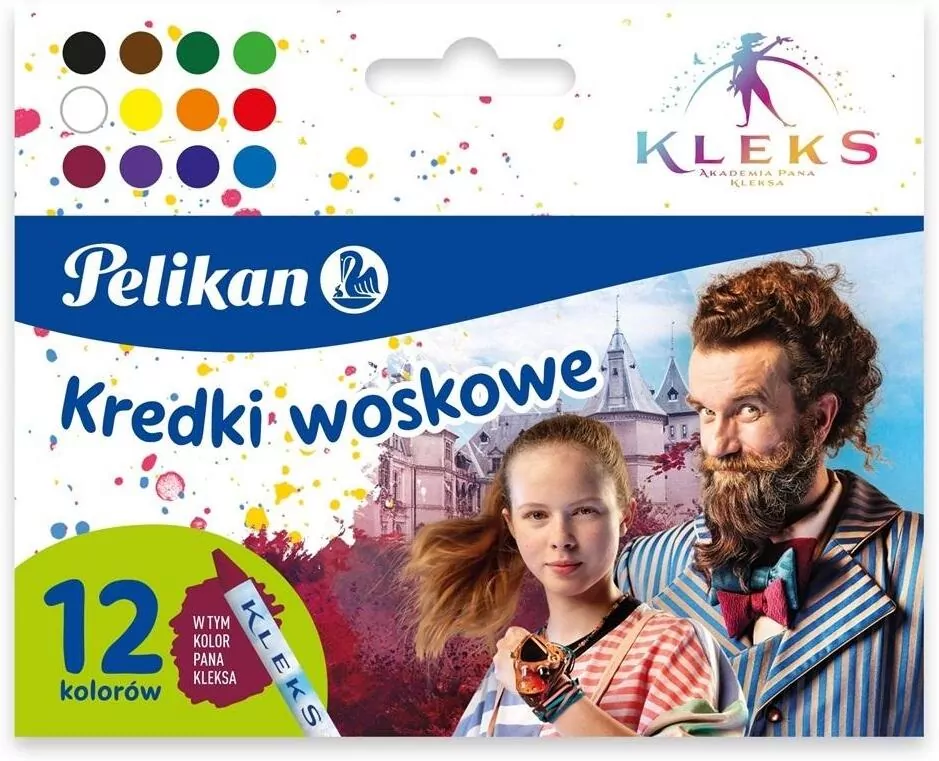 Kredki woskowe 12 kolorów - tantis.pl