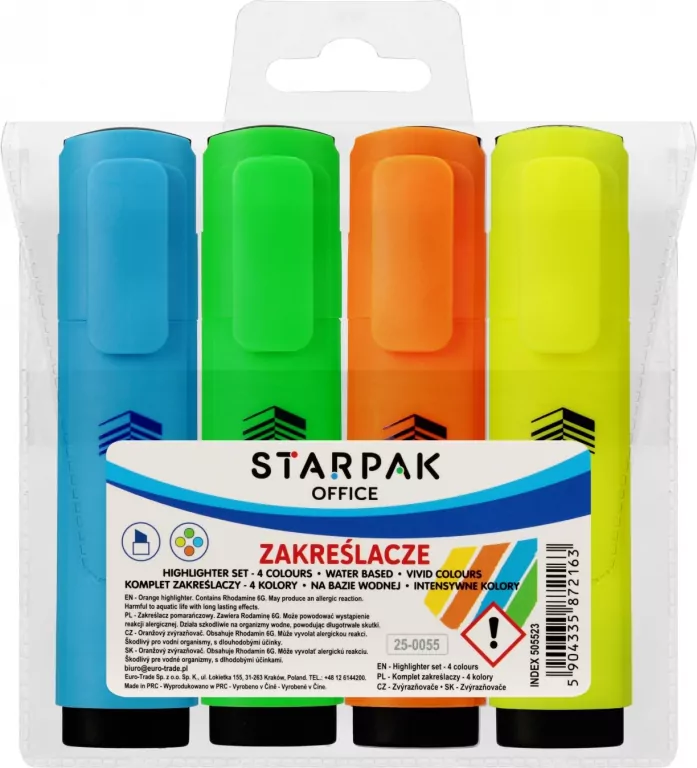 Zakreślacze 4 kolory - tantis.pl