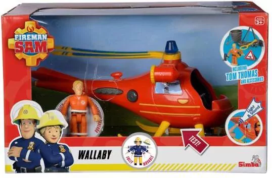 Helikopter Wallaby z figurką. Strażak Sam - tantis.pl
