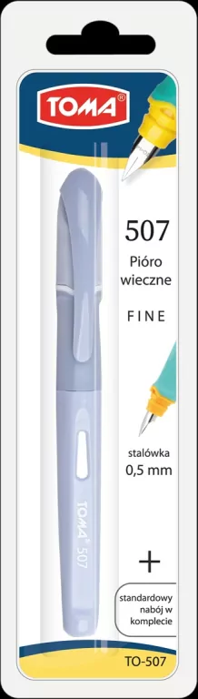 Pióro wieczne Rubber szaro-niebieskie TOMA - tantis.pl