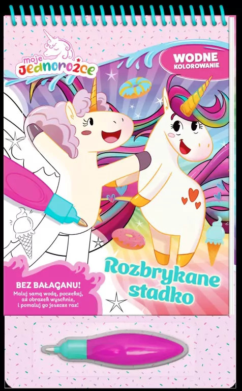 Moje Jednorożce. Rozbrykane stadko. Wodne kolorowanie. Cz.2 - tantis.pl