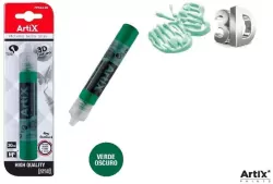 Farba strukturalna 3D ciemny zielony 30ml