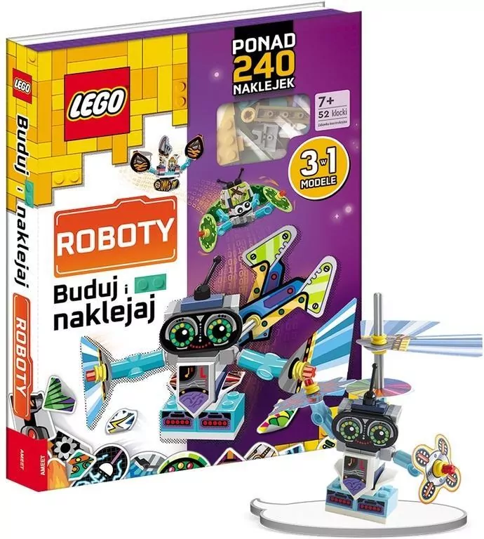 Lego books Buduj i naklejaj Roboty - tantis.pl