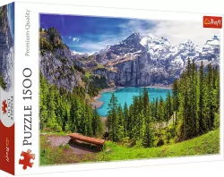 Puzzle 1500. Jezioro Oeschinen. TREFL 26166