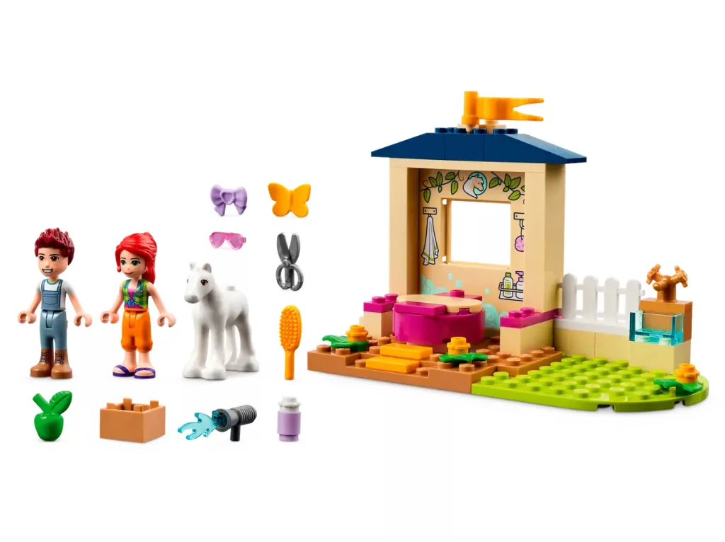 LEGO® Friends. Kąpiel dla kucyków w stajni. 41696 - tantis.pl