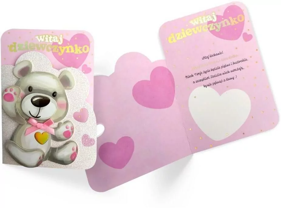 Karnet B6 DK-785 Narodziny dziewczynka - tantis.pl