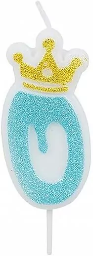 Świeczka 8 niebieska 6,8cm PARTY GO - tantis.pl