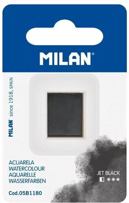 Farba akwarelowa w kostce czarny MILAN - tantis.pl