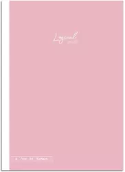 Notatnik z naklejkami B5 linia 7mm różowy