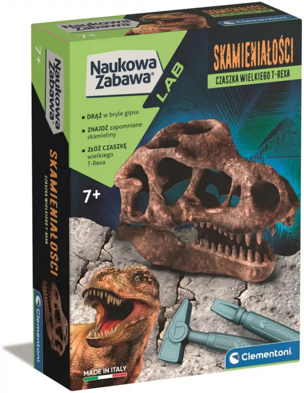 Naukowa zabawa. Skamieniałości. Czaszka T-Rexa - tantis.pl