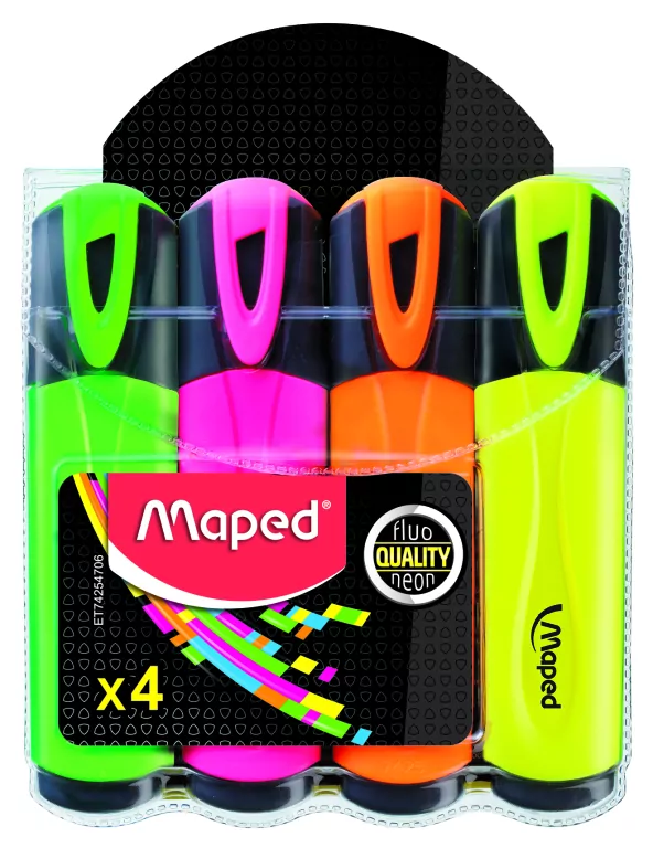 Zakreślacz Fluo Peps 4 kolory MAPED - tantis.pl