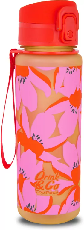 Bidon 600ml Coolpack Brisk Flores Rosa - tantis.pl
