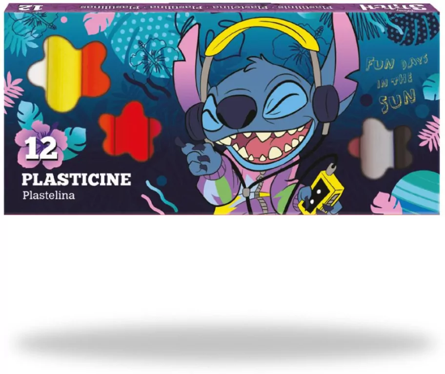 Plastelina Disney Core Stitch 12 kolorów - tantis.pl